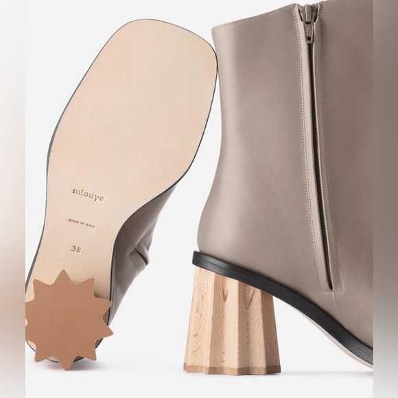 Mlouye Pleated Heel Boot - Picture 3 of 12
